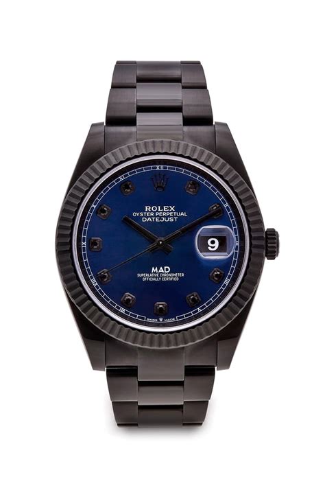 black rolex dover street market|MAD Paris Customised Rolex Datejust 41 Blue Dial.